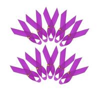 Angoily 100piezas Broche de Caridad Morado Alfileres de Seguridad para Concienciar sobre Violencia Doméstica y Cáncer de Páncreas Pin de Lazo de Concientización para Eventos