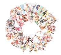 Angoily 100piezas Pegatinas De Pared Autoadhesivas y Calcomanías Decorativas De Mujeres para DIY Estilo Vintage Femenino Adhesivo Removible Material PVC Resistente Decoración para Habitaci