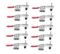 Angoily 10piezas Abrazaderas De Prensa De Montaje Abrazaderas De Palanca Horizontales De Acción Rápida Para Herramienta De Sujeción Fija Escenario De Montaje Rápido