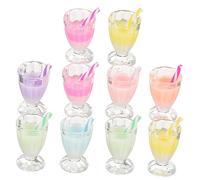 Angoily 10piezas Colgantes De Resina Taza Dijes Para Beber Té Leche Joyería Artesanal Diy
