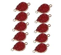 Angoily 10piezas Collares De Cristal Colgantes Diy Accesorio De Joyería Collar Gancho Doble Diseño De De Agua