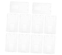 Angoily 10Piezas Titular de Tarjeta de Identificación Fundas de Plástico para Tarjetas de Negocio y Profesional Diseño Práctico y Resistente al Agua