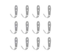 Angoily 12 Ganchos Colgadores de Acero Inoxidable 1,5 Mm U Grandes para Ropa y Abrigos, Perchero de Pared Resistente para Baño, Cocina, Dormitorio y Oficina, Gancho para Toallas y Batas