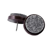 Angoily 12 Piezas Almohadillas de Fieltro para Muebles con Tornillo Protección para Suelos Parquet Laminado Antideslizante para Sillas Mesas Sofás