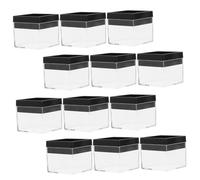 Angoily 12 piezas Caja Organizadora Transparente para Exhibición de Minerales y Cristales de Resistente Apilable Almacenamiento Compacto para Muestras y Joyas Pequeñas