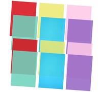 Angoily 12 Piezas Película Pet Color Unidades Filtros De Gel De Color para Iluminación y Fotografía Láminas De Colores Aulas