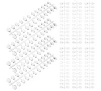 Angoily 12 Puntas de Uñas Ovaladas Medianas Transparentes Tabla de Muestras de Uñas 24 Consejos por Pieza para Practicar Accesorios Profesionales para Salón y Decoración