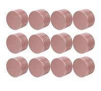 Angoily 12 Tarros Redondos de Aluminio para Velas 50 Ml Tapa, Resistentes a Caídas y Fáciles de Transportar para Proyectos DIY de Fabricación de Velas