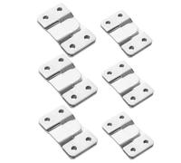 Angoily 12piezas Conectores de Ganchos para Muebles Clips de Acero Inoxidable Herrajes para Montaje Pared para Colgar Cuadros y Espejos