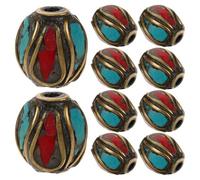 Angoily 15 Piezas Handmade Tibetan Buddhist Spacer Charms For Jewelry Making Loose Beads For Bracelets Necklaces Earrings DIY Crafts