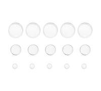 Angoily 15 Piezas Soporte Acrílico Transparente para Anillos y Esferas Exhibidor Estable para Joyería Pelotas de Golf Béisbol y Canicas para Mostrar Colecciones Hogar U Oficina