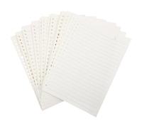 Angoily 150 piezas Recambios de Papel Cuaderno Desmontable de Sueltas Rayadas Papel Suave y Resistente para Notas y Ecológico y Fácil de Archivar