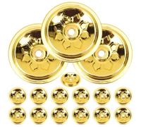Angoily 16 Piezas Soporte de Mechas Flotantes Metálico 4 Cm Diámetro para Lámparas de Aceite, Base Flotante para Velas de Aceite, Suministros de Budismo para Decoración y Uso en Hogar,