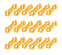 Angoily 18 Piezas Corrector de Patas para Pollitos, Alineación y | Soporte de PVC Amarillo, para Codornices y Aves Recién Nacidas, Uso en Incubadoras y Granja