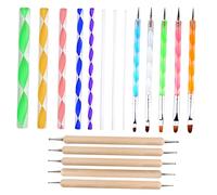 Angoily 18 Piezas Herramientas para Dibujar Mandalas Kit de Portátil con para Estampado y Dibujo para Manualidades y Arte Escolar de