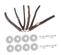 Angoily 1juego Juguetes para Aves De Barra para Periquitos y Cacatúas Accesorio De Entretenimiento Rama para Mascotas Que Juegan y Mastican