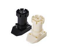Angoily 1juego Patas Ajustables para Muebles Pies De Sofá y Gabinete Soporte Conveniente Color Negro para Muebles del
