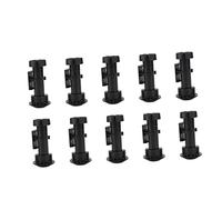 Angoily 1juego Patas De Muebles Ajustables De Plástico para Sofás y Armarios Color Negro Compatible Muebles Resistente y De Instalar