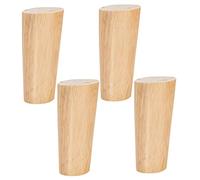 Angoily 1juego Patas De Muebles De Madera para Sofá Mesa y Armarios Extensores De Estables y Fáciles De Instalar Color Roble