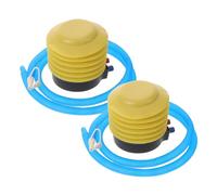 Angoily 2 Juegos Bomba de Pie para Balón de Ejercicio y Yoga, Inflador Manual de Alta Presión con 4 Tapones y 2 Extractores, Kit para Fitness, Piscina y Juguetes Inflables, Uso Portátil y