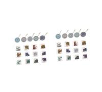 Angoily 2 Juegos de Flores Datura con Diseño de Diamantes Brillantes Accesorios de Rhinestone Kit de Manualidades Diy para Creación de Decoración Atractiva y Moderna para Personalización y