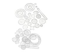 Angoily 2 Juegos De Plantillas De Pintura Wanhua para Dibujar Regla Multifuncional Plantillas De Dibujo para Plantillas De Dibujo De Plástico Transparente para