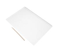 Angoily 2 Juegos Reglas Plantilla con Stencil de Separación para Trazado Caligrafía y Guía de Escritura Multifuncional para Exámenes y Papelería Académica