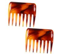 Angoily 2 Peines Retro de Dientes Anchos para Peluquería Peines Grandes para Corte de Pelo Resistentes y Ligeros Ideales para Peinados Tupé y Volumen Lateral Masajean el Cuero