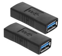 Angoily 2 Piezas Adaptador USB Hembra a Hembra USB 3.0 Alta Velocidad y Durabilidad en Material Abs y Aleación de Zinc para Accesorios de PC