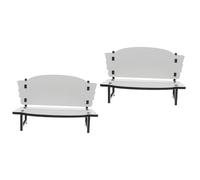 Angoily 2 Piezas Adorno de Silla de Blanco para Sublimación Decoración de Transferencia de DIY Craft de Silla Inacabado Accesorio de Oficina Personalizable