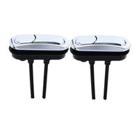 Angoily 2 piezas Botón de Descarga Doble para Inodoro de Pulsadores Redondo y Cuadrado Repuesto para Cisterna Ahorro de Agua Compatible con Tanques Duales para Hogar y Hoteles