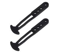 Angoily 2 Piezas Correa de Goma Ajustable para Escalera Marina con Pestillo Seguro y Resistente al Desgaste, Accesorio Negro para Almacenamiento en Embarcación
