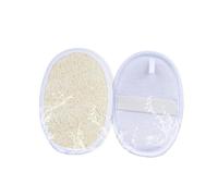 Angoily 2 Piezas esponjas para fregar toallita de ducha esponja vegetal natural lavado de piso almohadillas de esponja de lufa Cuerpo estera de esponja cepillo de masaje