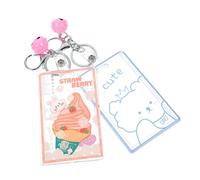 Angoily 2 Piezas Fundas Portátiles para Tarjetas de Identificación de Protectoras Transparentes para Estudiantes y Profesionales para Carnés y Tarjetas de Transporte Diseño Compacto y