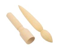 Angoily 2 Piezas Herramientas Manuales de Madera para Modelado de Arcilla Ergonómicas Portátiles para Moldear y Reparar Boquillas de Teteras Kit Compacto para Principiantes Proyectos