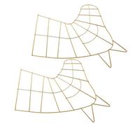 Angoily 2 Piezas Marco de Hierro para Guirnalda Navideña con Diseño Cabeza de Caballo de Aros Metálicos Resistentes para Manualidades Decoración Festiva para Puertas y Paredes