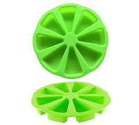 Angoily 2 Piezas Molde de Silicona para Hacer Pasteles Forma de Naranja, Reutilizable y Multifuncional, Adecuado para Fondant y Uso en Casa, Color Verde
