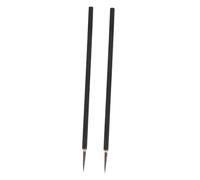 Angoily 2 piezas Pinceles de Detalle Miniatura para Cerámica Punta Fina para Esmalte y Subesmalte para Líneas Precisas Arte Modelismo y Manualidades