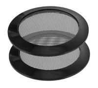 Angoily 2 Piezas Protector de Altavoces para Coche Rejilla de Malla para Subwoofer de Resistente para Altavoces Fácil Instalación Compatible con Múltiples Color Negro Elegante