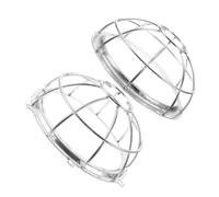 Angoily 2 Piezas Protector para Cabezal de Aspersor de Incendios de Acero Inoxidable Resistente Fácil Instalación con Soporte Desmontable para Techos Protección Duradera contra Daños