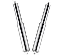 Angoily 2 Piezas Rodillo para Papel Higiénico Retráctil de Plástico con Resorte Eje Central para Portarrollos Compatible con Múltiples Marcas Diseño Familiar para Fácil Recambio Baños