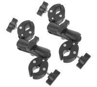 Angoily 2 Piezas Soporte Móvil para Bicicleta y Scooter Abrazadera | Cabezal Esférico de 25mm, Base de Manillar Pinza, Plástico, Instalación Rápida para Dispositivos