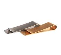 Angoily 2 Pinzas Metálicas para Billetes de Latón y Acero Inoxidable, Flexibles y Prácticas para Uso al Aire Libre en Hombres y Mujeres
