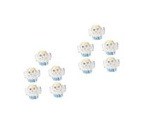 Angoily 2 Series Adorable Hand Painted Ceramic Beads For Diy Necklace And Bracelet Making Accessories 5 Piezas*2