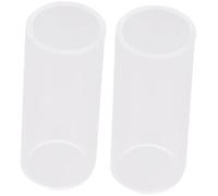 Angoily 2 Unidades Slide de Guitarra de Vidrio Blanco Excelente Entonación y Sustain Superior, Accesorio Adecuado para Guitarristas Profesionales y Amantes Guitarra