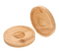 Angoily 2 Vasos de Whisky Giratorios con Base de Bambú, Posavasos de Bambú para Cata de Whisky, Cristalería Redonda Giratoria para Bares, Hogar Y Amantes Del Vino.