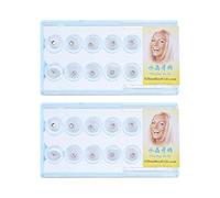 Angoily 20 Adornos para Dientes Blancos de Cristal, Decoración con Caja de Almacenamiento, Joyería para Mujer, Accesorios para Sonrisa Brillante y Uso Multifuncional Color Color