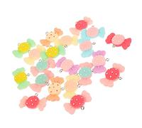 Angoily 20 Colgantes Para Hacer Joyas Dijes De Ositos De Goma Piruletas De Dijes Para Hacer Joyas Mini Estéticos Kits De Claves Numéricas Suministros Surtidos
