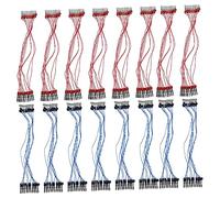 Angoily 20 Piezas Cables de con Pinzas de Cobre Alambre para Pruebas Electrónicas Resistente y Flexible para Clases de Física y