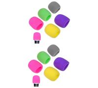 Angoily 20 Piezas funda de micrófono Protección micrófono Cubierta micrófono Accesorio micrófono Desechable Estuche protector cubierta de esponja Accesorios cubierta del micrófono